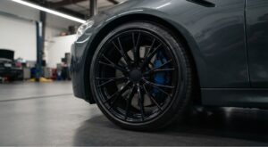Black BMW wheel